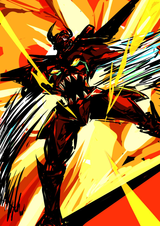 gurren-lagann (tengen toppa gurren lagann) drawn by soyoking