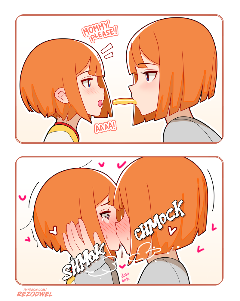 mother and daughter (mcdonald's and 1 more) drawn by rezodwel