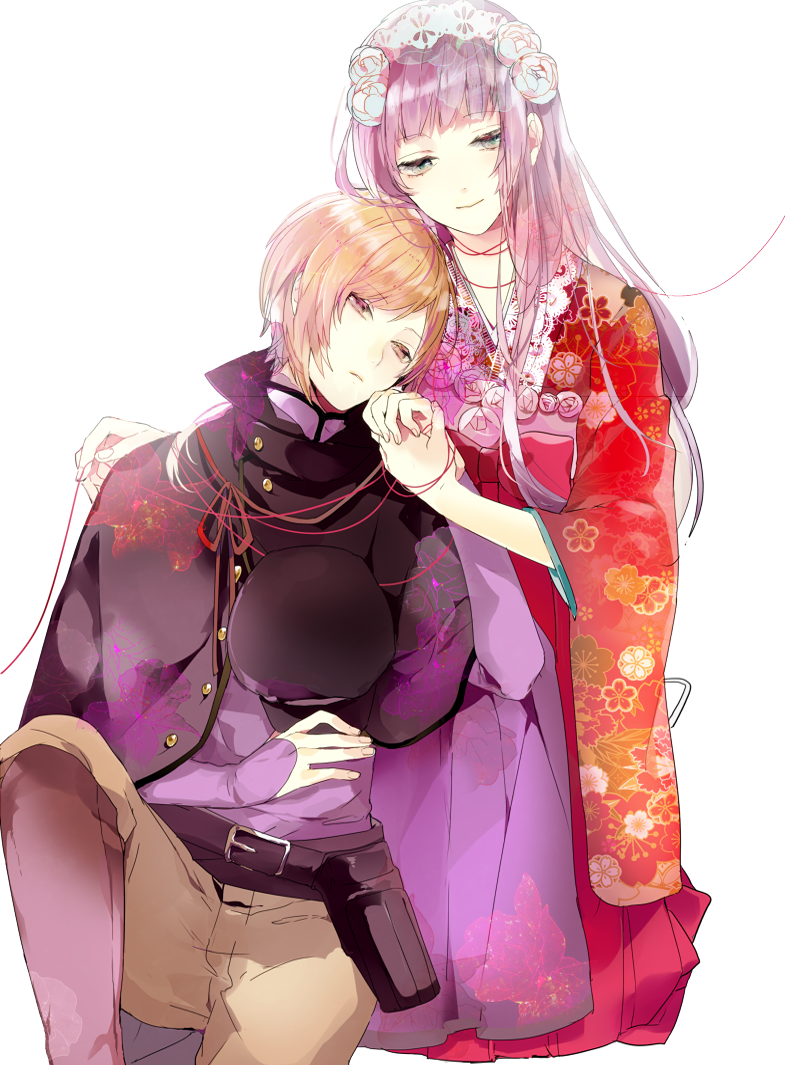 fuyuura megumi and mochizuki satoya (getsuei no kusari) drawn by prin_dog