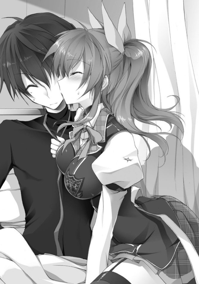 stella vermillion and kurogane ikki (rakudai kishi no cavalry) drawn by won_(az_hybrid)
