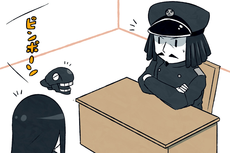 admiral, i-class destroyer, ru-class battleship, abyssal admiral, and admiral suwabe (kantai collection) drawn by k-suwabe