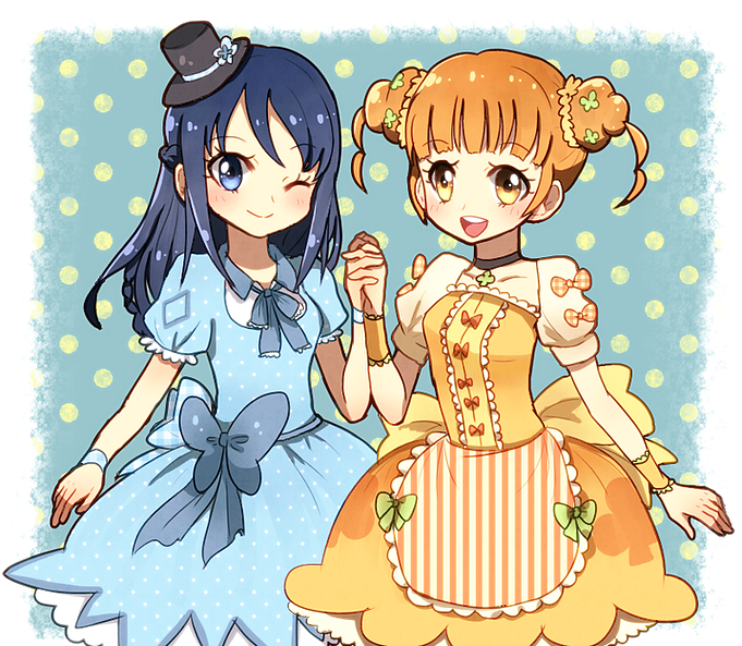 hishikawa rikka and yotsuba alice (precure and 1 more) drawn by ako_(ako0905)