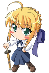 artoria pendragon and saber (fate and 1 more) drawn by nino_(ninouchi_irazu)