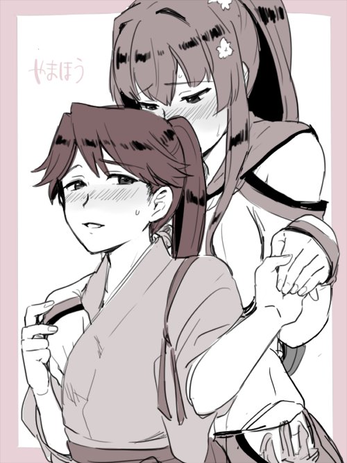 houshou and yamato (kantai collection) drawn by ikeshita_moyuko