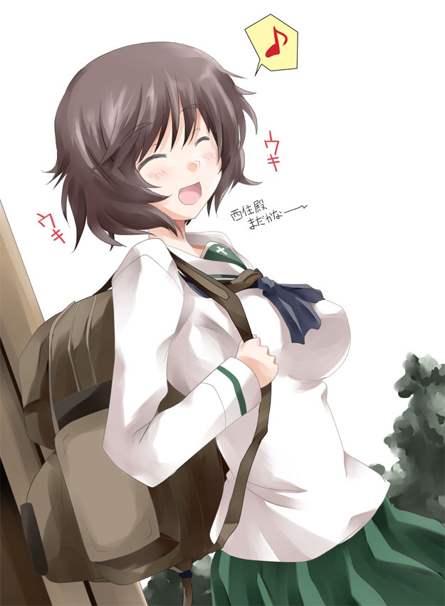 akiyama yukari (girls und panzer) drawn by mister_(black_and_white)