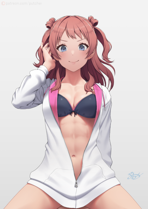 hanami saki (idolmaster and 1 more) drawn by putcher