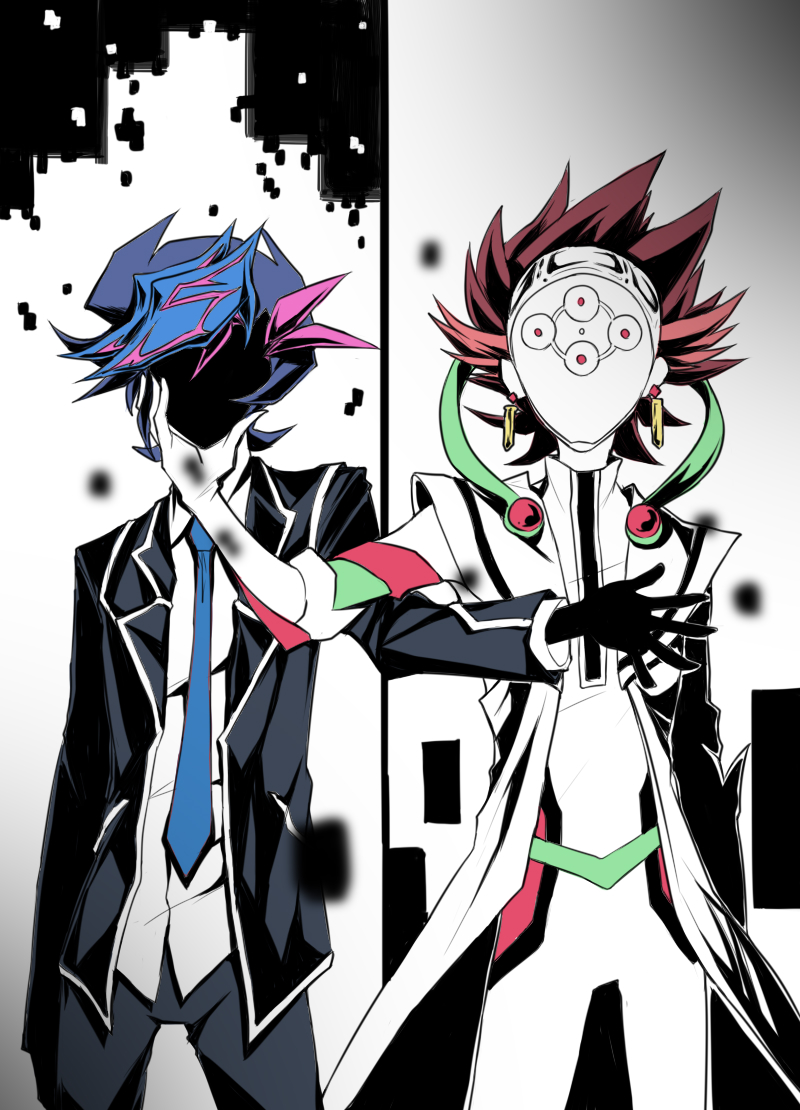 fujiki yusaku, kogami ryoken, and revolver (yu-gi-oh! and 1 more) drawn by thegreatestwisdom