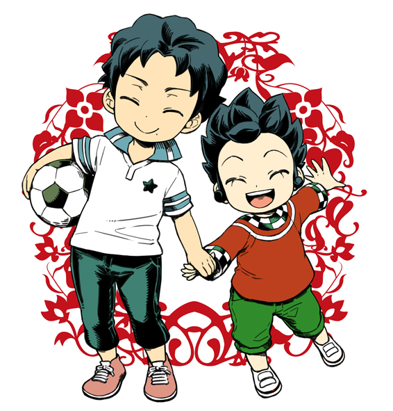 tsurugi kyousuke and tsurugi yuuichi (inazuma eleven and 1 more) drawn by jjjjjj