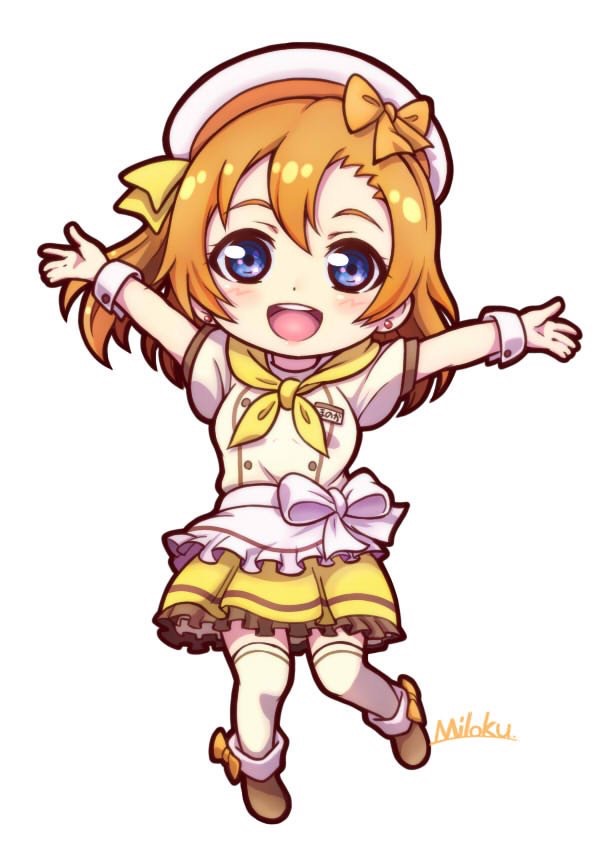 kosaka honoka (love live! and 1 more) drawn by miloku