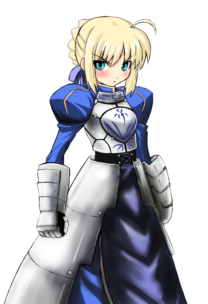 artoria pendragon and saber (fate and 1 more) drawn by grune