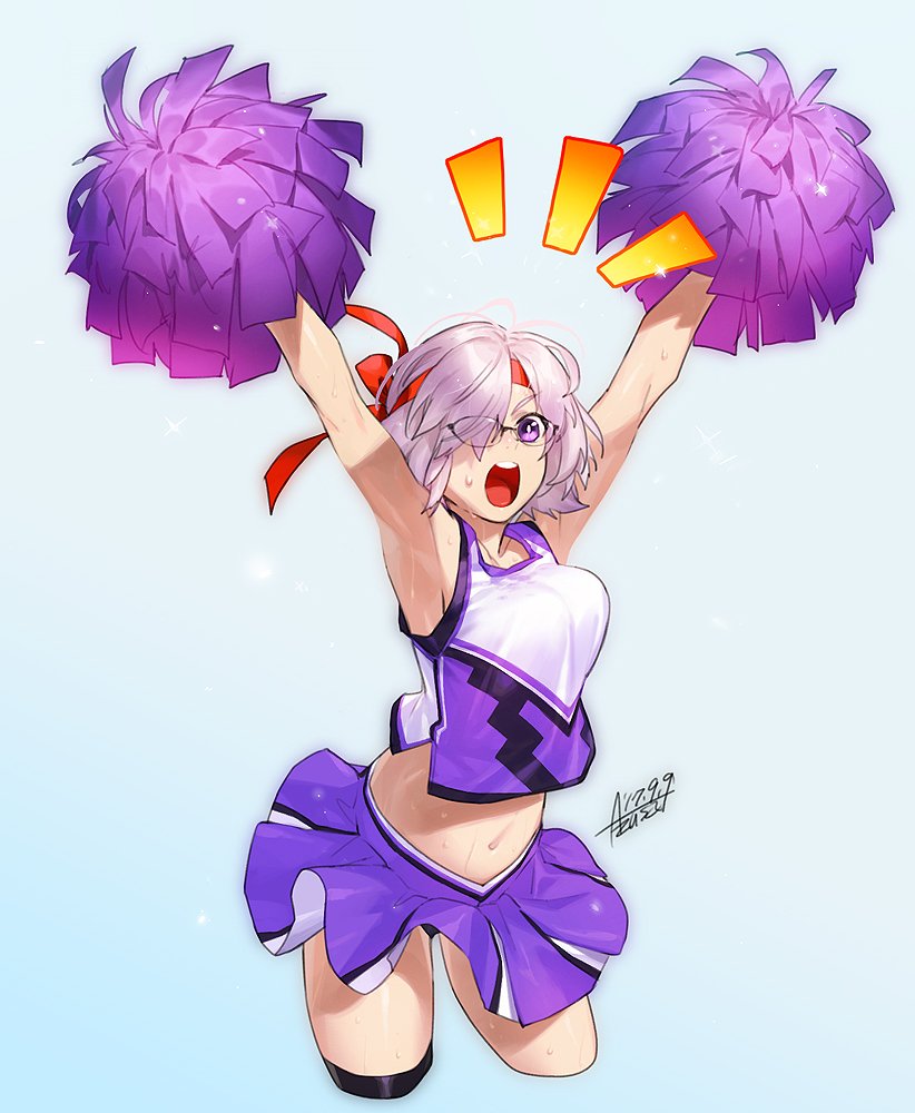 mash kyrielight (fate and 1 more) drawn by azusa_(hws)