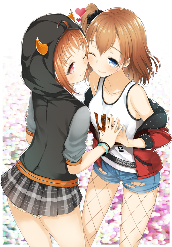 kosaka honoka and takami chika (love live! and 2 more) drawn by sakasa_(guranyto)