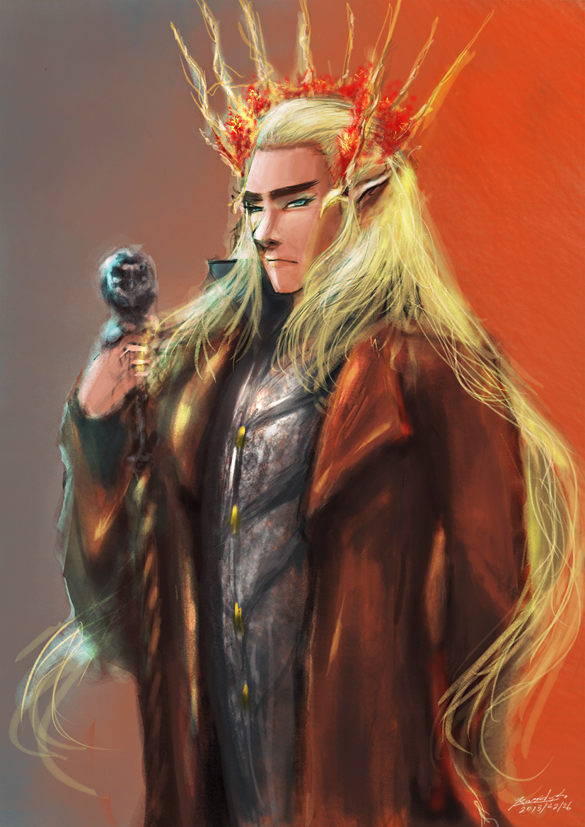 thranduil (tolkien's legendarium and 1 more) drawn by kadej