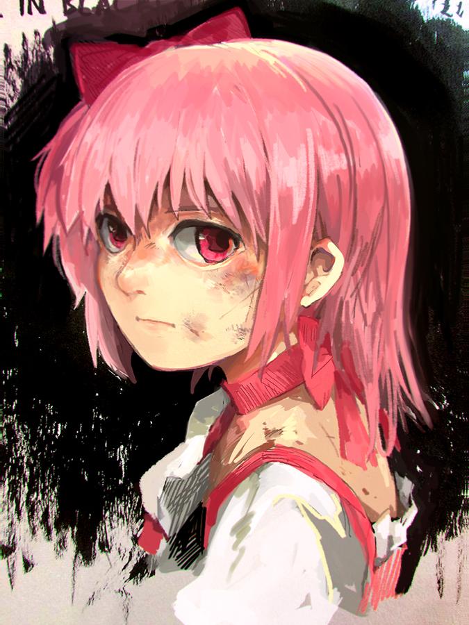 kaname madoka (mahou shoujo madoka magica) drawn by silverxp