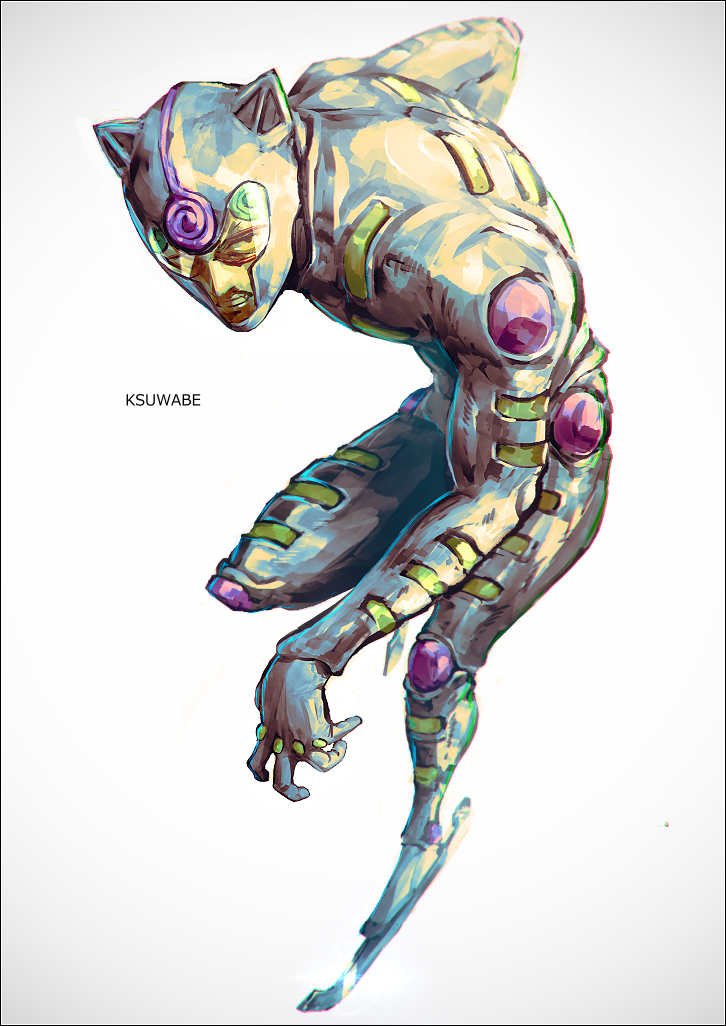 ghiaccio and white album (jojo no kimyou na bouken and 1 more) drawn by k-suwabe