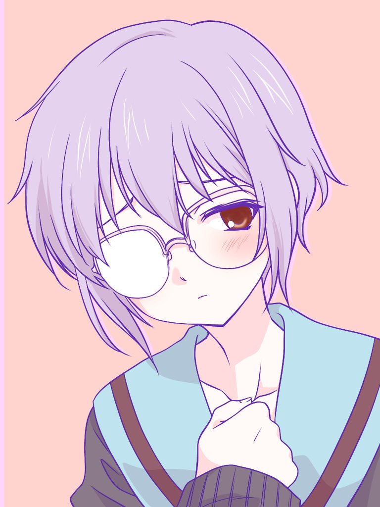 nagato yuki (suzumiya haruhi no yuuutsu and 1 more) drawn by hikaru_(ofuton_at5)