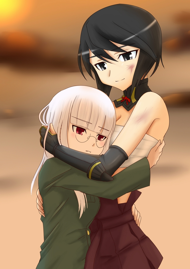heidimarie w. schnaufer and kuroe ayaka (world witches series and 2 more) drawn by niki_(t26gfaxt)