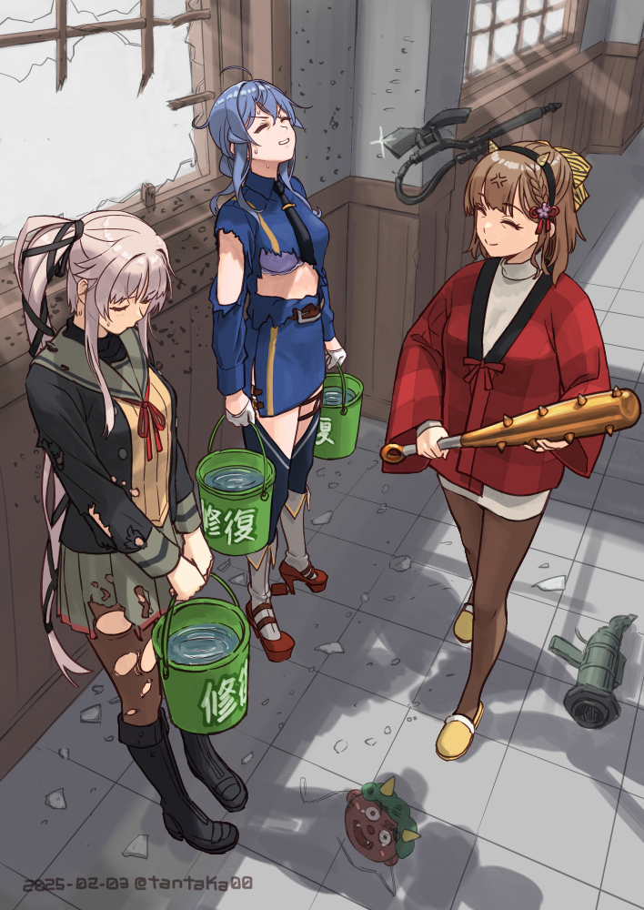 yura, gotland, yura kai ni, gotland andra, and asahi (kantai collection and 1 more) drawn by tantaka