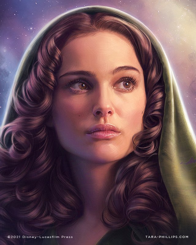padme amidala and natalie portman (star wars and 1 more) drawn by tara_phillips