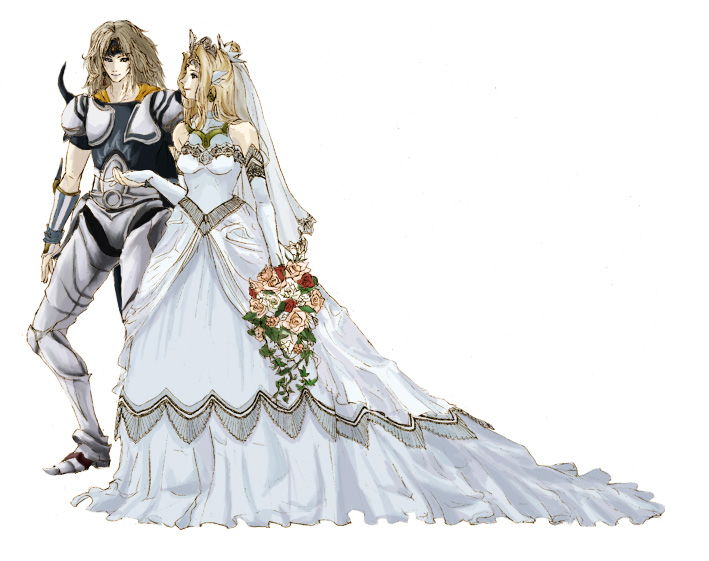 paladin, rosa farrell, and cecil harvey (final fantasy and 1 more) drawn by rika_(ajidori)