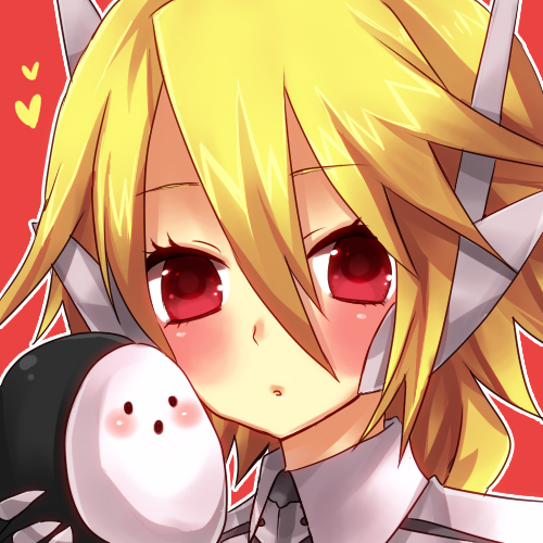lambda-11 and arakune (blazblue) drawn by yuya_(oshidori)