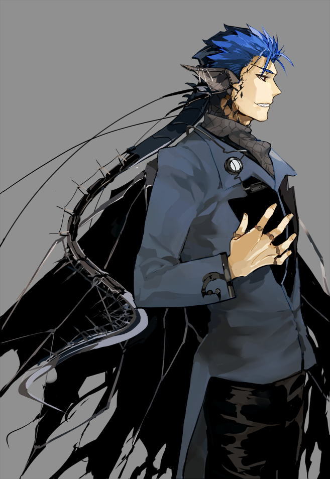 cu chulainn (fate and 1 more) drawn by crimo