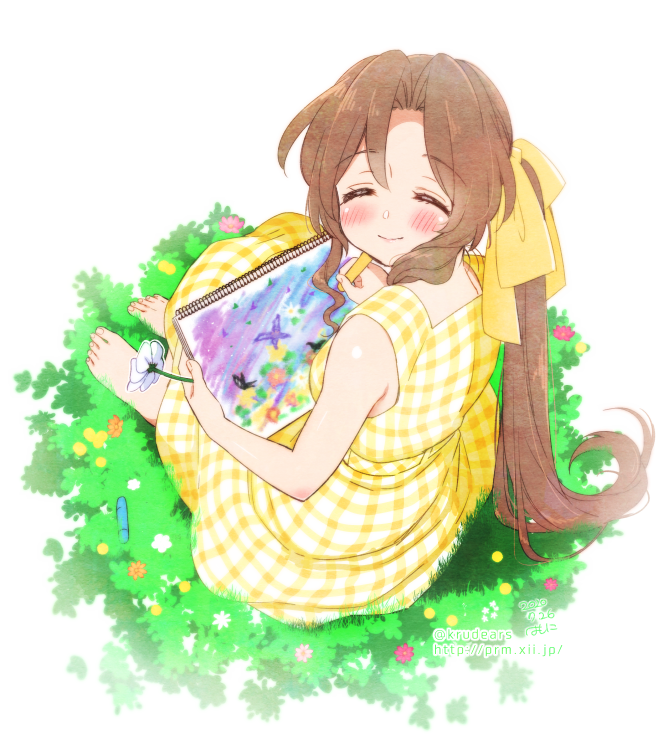 aerith gainsborough (final fantasy and 2 more) drawn by krudears