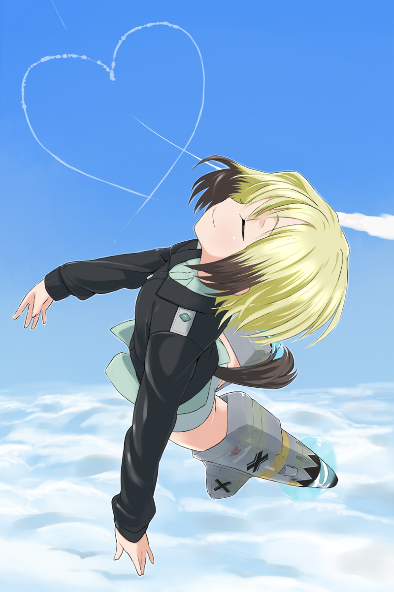 erica hartmann (world witches series and 1 more) drawn by sanjou_(weekly10)