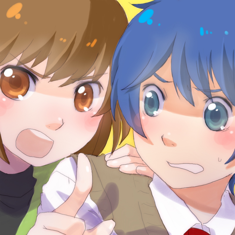 takakura shouma and oginome ringo (mawaru penguindrum) drawn by takumi_(wichiha)