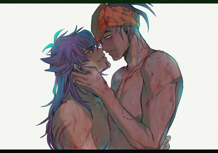 leon and raihan (pokemon and 1 more) drawn by chiyo_(miichiyochin)