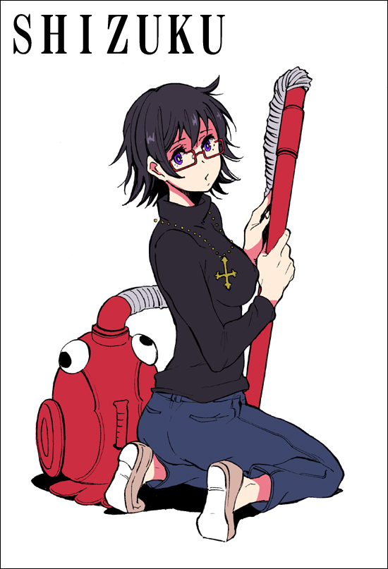 shizuku murasaki and blinky (hunter x hunter) drawn by mako_(kurosusutoutou)