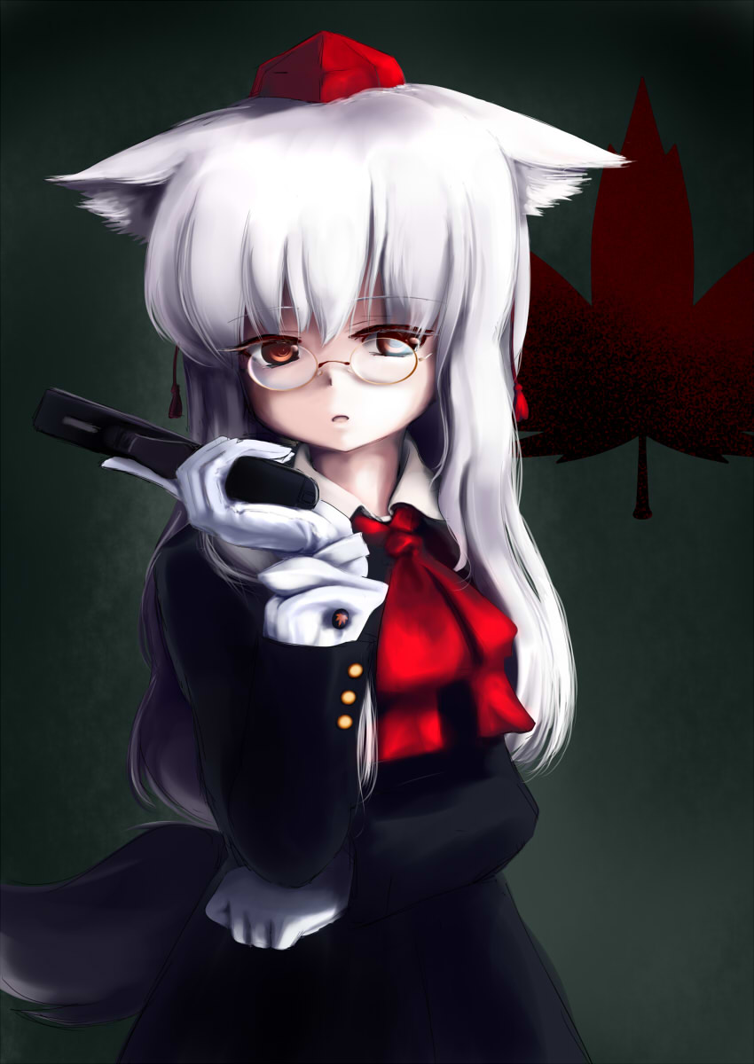inubashiri momiji and integra hellsing (touhou and 1 more) drawn by tsubasa_(abchipika)