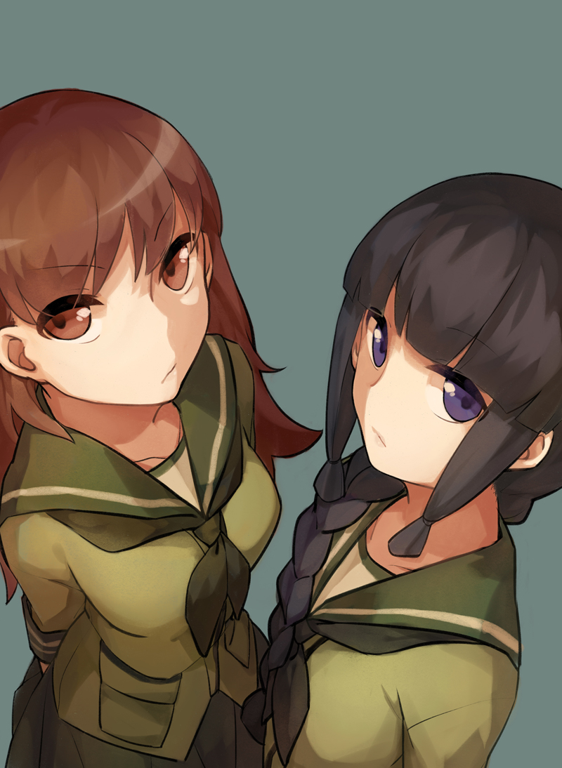 kitakami and ooi (kantai collection) drawn by nashi_(tidal0414)