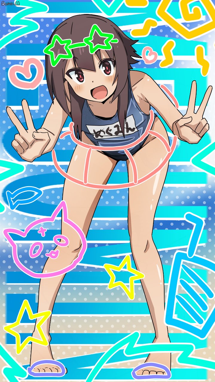 megumin (kono subarashii sekai ni shukufuku wo!) drawn by bambi2000line