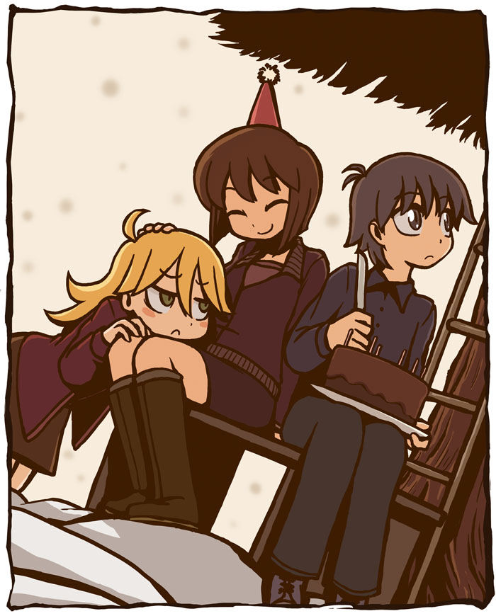 hoshii miki, kikuchi makoto, and hagiwara yukiho (idolmaster and 1 more) drawn by riyo_(lyomsnpmp)