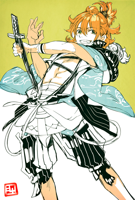 urashima kotetsu and kamekichi (touken ranbu) drawn by nishi_juuji