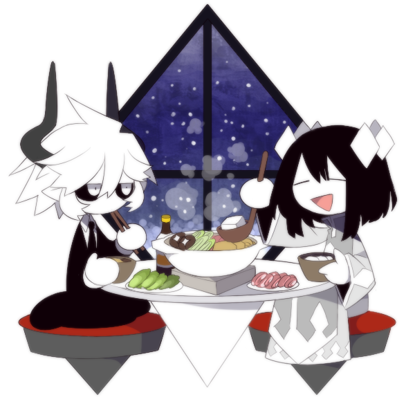 kcalb and etihw (funamusea and 1 more) drawn by funamusea_(artist)