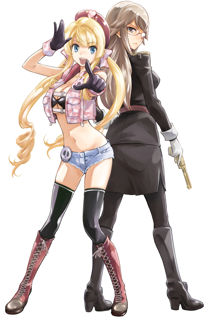 monica and charlotte zoom (heavy object) drawn by saitou_sakae