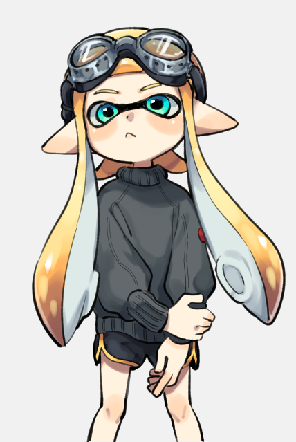 inkling player character and inkling girl (splatoon and 1 more) drawn by daidaiika