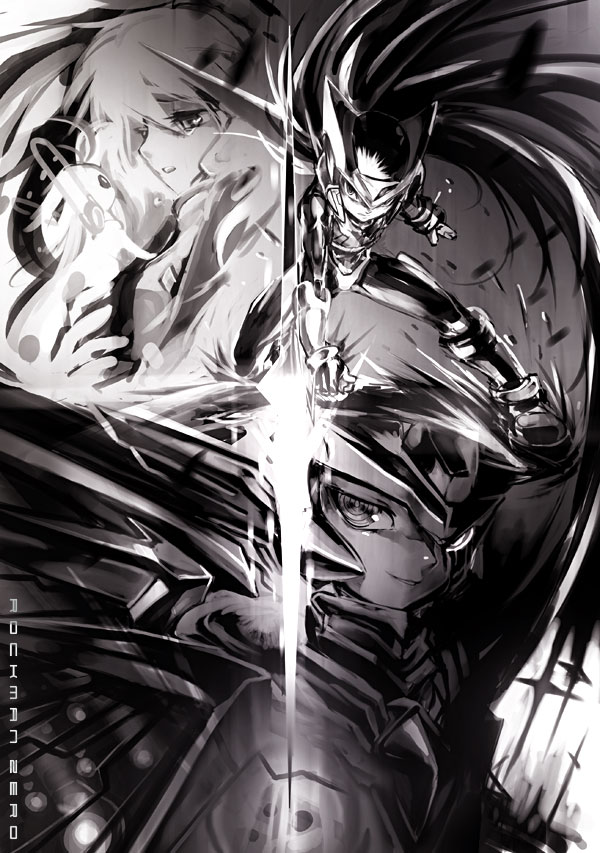 zero, zero(z), ciel, and copy x (mega man and 2 more) drawn by mri