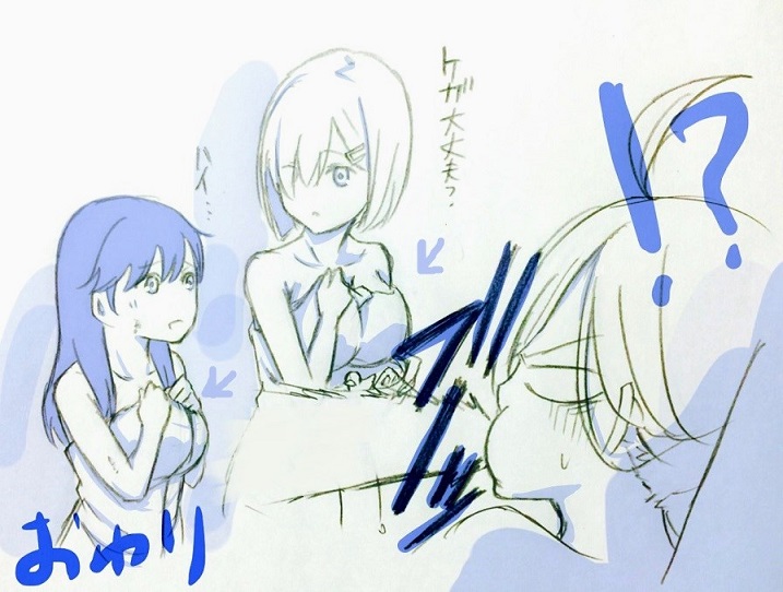 hamakaze, ushio, and asashimo (kantai collection) drawn by shimesaba_(simesabaikka)