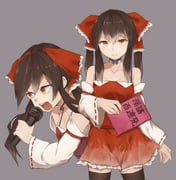 1girl bangs black_choker bow breasts brown_eyes brown_hair choker cookie_(touhou) detached_sleeves grey_background hair_bow hakurei_reimu highres holding holding_microphone long_hair microphone multiple_views music nontraditional_miko ribbon-trimmed_sleeves ribbon_trim rizeass sidelocks simple_background singing small_breasts thighhighs touhou rating:s score:6 1girl bangs black_choker bow breasts brown_eyes brown_hair choker cookie_(touhou) detached_sleeves grey_background hair_bow hakurei_reimu highres holding holding_microphone long_hair microphone multiple_views music nontraditional_miko ribbon-trimmed_sleeves ribbon_trim rizeass sidelocks simple_background singing small_breasts thighhighs touhou
