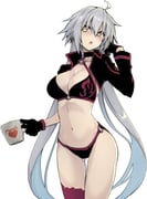 10mo 1girl bikini blush choker cup eyebrows_visible_through_hair fate/grand_order fate_(series) gloves highres holding holding_cup jacket jeanne_d'arc_(alter_swimsuit_berserker) jeanne_d'arc_(fate)_(all) long_hair navel o-ring o-ring_bikini open_mouth silver_hair simple_background single_thighhigh solo swimsuit thighhighs yellow_eyes rating:s score:3 10mo 1girl bikini blush choker cup eyebrows_visible_through_hair fate/grand_order fate_(series) gloves highres holding holding_cup jacket jeanne_d'arc_(alter_swimsuit_berserker) jeanne_d'arc_(fate)_(all) long_hair navel o-ring o-ring_bikini open_mouth silver_hair simple_background single_thighhigh solo swimsuit thighhighs yellow_eyes