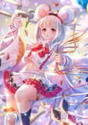 1girl animal animal_ears arm_up artist_name bangs black_legwear bow chain collared_shirt commentary eyebrows_visible_through_hair frilled_skirt frills granblue_fantasy groin hair_bow hairband heart heart_cutout holding holding_animal long_sleeves looking_at_viewer midriff mouse mouse_ears navel parted_lips pleated_skirt red_bow red_eyes red_hairband ribbed_legwear shirt signature skirt socks solo sparkle striped striped_bow vikala_(granblue_fantasy) villyane white_hair white_shirt white_skirt rating:s score:3 1girl animal animal_ears arm_up artist_name bangs black_legwear bow chain collared_shirt commentary eyebrows_visible_through_hair frilled_skirt frills granblue_fantasy groin hair_bow hairband heart heart_cutout holding holding_animal long_sleeves looking_at_viewer midriff mouse mouse_ears navel parted_lips pleated_skirt red_bow red_eyes red_hairband ribbed_legwear shirt signature skirt socks solo sparkle striped striped_bow vikala_(granblue_fantasy) villyane white_hair white_shirt white_skirt