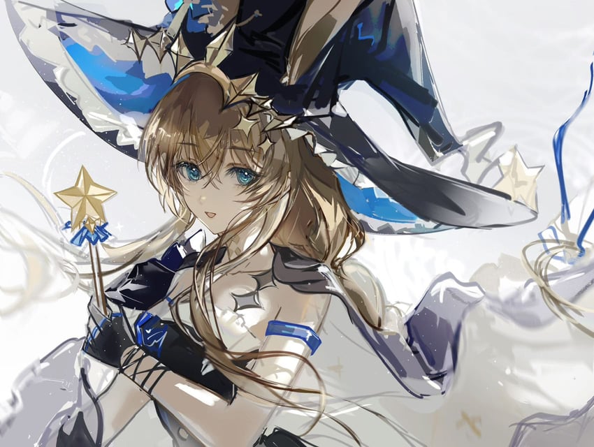 amiya (arknights and 1 more) drawn by shishan979_(seleneebai)