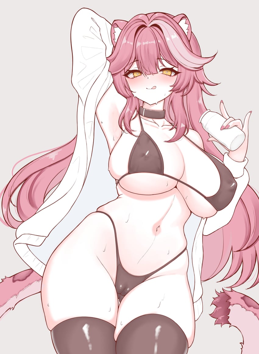 raora panthera (hololive and 1 more) drawn by honon