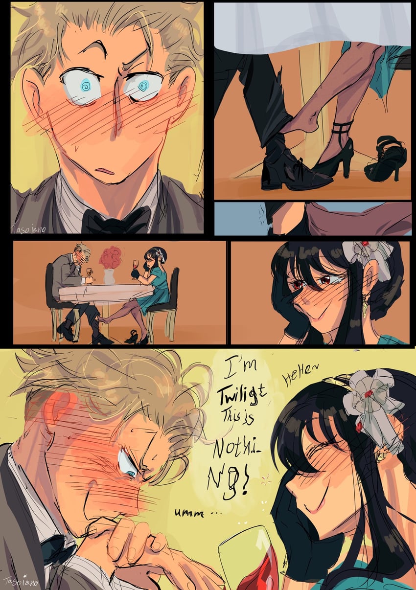 yor briar and twilight (spy x family) drawn by tasoiano
