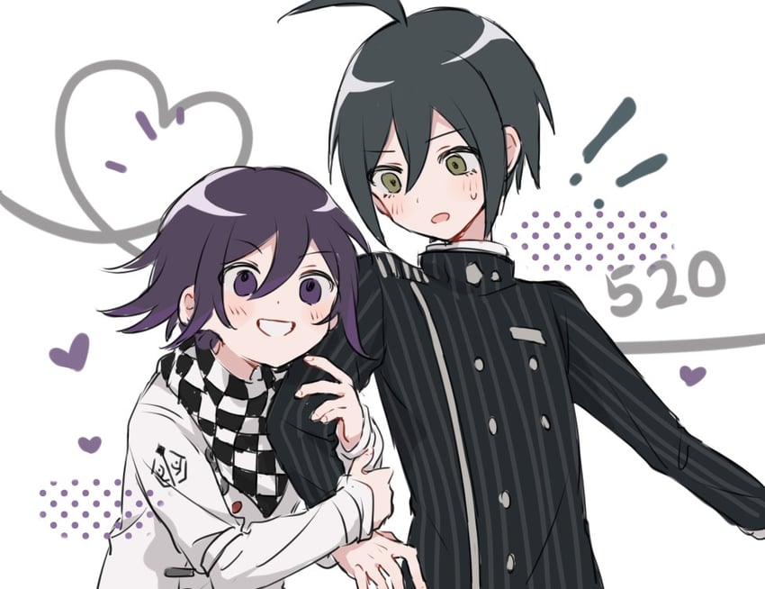oma kokichi and saihara shuichi (danganronpa and 1 more) drawn by kitano_yukiusagi