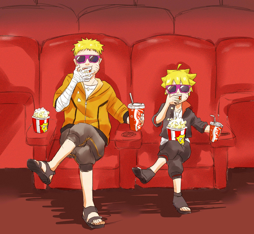uzumaki naruto and uzumaki boruto (naruto and 1 more) drawn by takuto_(ag-soul-1010-44)