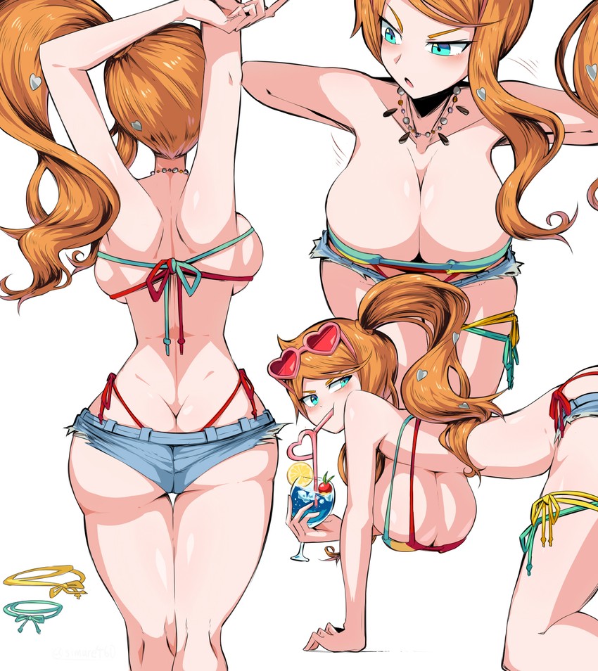 sonia (pokemon and 1 more) drawn by shimure_(460)